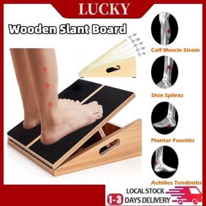 SG Seller 🚚】Professional Wooden Slant Board Adjustable Incline Board Calf Ankle Stretcher Stretch Board