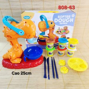 [XEM VIDEO] (Có hỏa tốc TPHCM) Hộp Đất Sét Làm Bánh Hình Khủng Long Dành Cho Bé 808-63 🚀🚀🚀