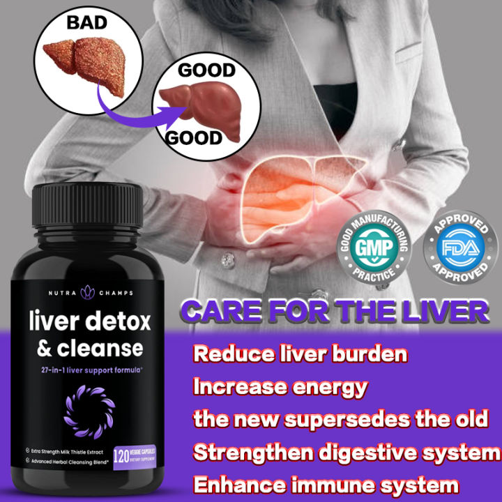 Liver Cleanse Detox & Repair Milk Thistle Extract with 80 Silymarin