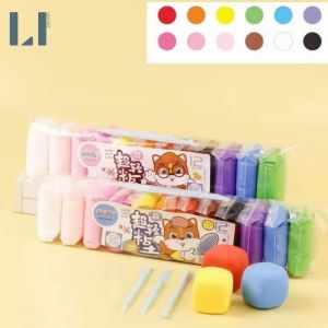 Đất sét tự khô nhiều màu chất liệu an toàn kèm dụng cụ cắt tạo hình