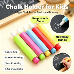 Multicolor Retractable Chalk Holder Anti Dirty Hand Design teacher kids Blackboard Drawing Accessory