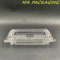 OPS - L02H - BENXON Plastic Tray with Lock [ 50pcs± ] Bakery Disposable Plastic Clear Food Box - Bekas Makanan - L 02 H " OP2H with lock ". 
