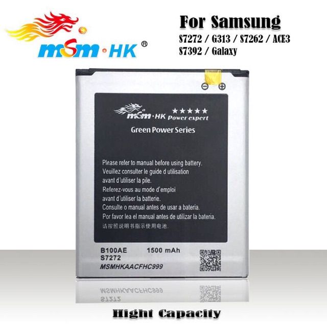 For Samsung Galaxy V G313 S7272 S7262 S7392 Ace3 1500mah MSM HK
