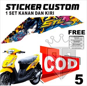 STICKER VINYL PELINDUNG DASHBOARD SAMPING BELAKANG (DEKAT PIJAKAN KAKI) MIO SPORTY MOTIF THAILAND  5TL  / STICKER VINYL DASHBOARD SAMPING BELAKANG (DEKAT PIJAKAN KAKI) MIO SMILE MOTIF THAILAND 5TL