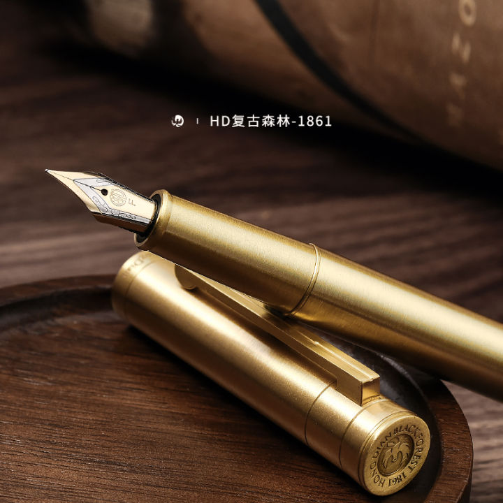 Hongdian Brass Fountain Pen 1861 Retro Forest Series For Gift With ...