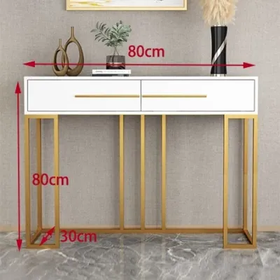 Modern console side table with drawers narrow table against wall shelf long table console cabinet