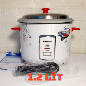 Nồi Cơm Điện Năp Rời 1.2 Lít RC-12WR Asanzo Công Suất 500W 3 Người Dùng - Kho Sỉ Gia Dụng