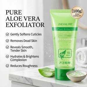 Aloe Vera Exfoliating Gel Gentle Scrub Deep Cleansing Dead Skin Remover Face And Body Care