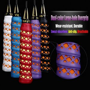 NOBLELUX PU Badminton Racket Grip Tape Anti Slip Breathable Badminton Overgrip Wear Resistant Tennis Racket Grip Tape Badminton Accessories