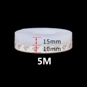 5M Door BottomSeal Strip Weather RubberSeal Windproof Dust SelfAdhesive Door Windshield Tape P8018