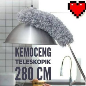 Kemoceng Panjang Tarik Bulu Microfiber Teleskopik 280cm Sapu Pembersih Debu Rumah Bisa di Tekuk