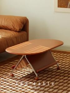 Solid Wood Tea Table Nordic Wax Wood Sofa Side Living Room Desk Bedside Japanese Style Coffee Table Magazine Storage