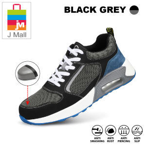 J MALL Safety Shoes Sport Shoes Wear-Resistant Anti-Smashing Anti-Piercing Safety Protective Shoes - C9192 (BLACK) / 9232 (BLACK) / 1132 (BLACK GREY) / 9191 (BLACK)