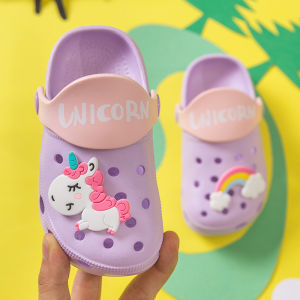 Sepatu Sendal Anak Unicorn / Unicorn Shoes Pink Ungu Biru Navy
