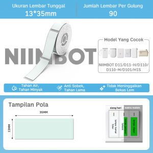 Kertas Label Glow in the Dark untuk Mesin Label NIIMBOT D11/D110/D101/H1S Kertas Label Termal Berkualitas Tinggi yang Dapat Bersinar di Malam Hari Cocok untuk Penggunaan Malam