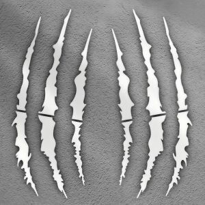 GLOBECART Vinyl Motorcycle Stickers Demon Claw Covering Scratches Helmet Stickers Demon Style Waterproof Car Vinyl Stickers Vehicle Decoration