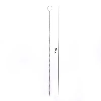 Que Cọ Rửa Ống Hút 17Cm Thép Không Rỉ Que Cọ Rửa Vệ Sinh Ống Hút Cao Cấp