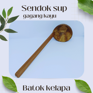 Sendok kuah / centong kuah pendek / centong sayur batok kelapa / centong kuah gagang kayu / centong kuah soto / centongn kuah bakso /sendok kuah bakso/soto / sendok kuah pendek