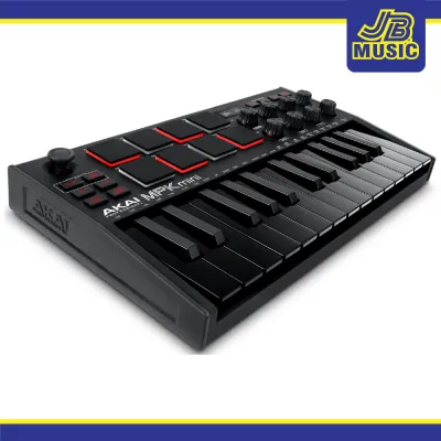 Akai - MPK Mini 3B USB MIDI Compact Keyboard and Pad Controller-Black mpk-mini-3-b (Pro Audio)(DJ Equipment)(DJ Controller)(MIDI Controller)(MIDI Keyboard)(MIDI Compact Keyboard)(Recording Equipment)(Pad Controller)