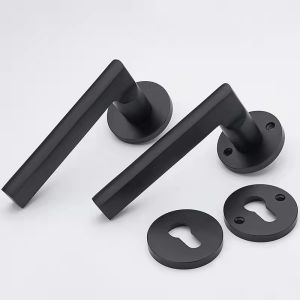 Gaya Eropa Kunci Pegangan Pintu Kamar Tidur Dalam Ruangan Ruang Tamu Mekanik Anti-Theft Security Lockset Bisu Kunci Pintu Terbaru Gagang Pintu Minimalis 2022 Lengkap 1SET