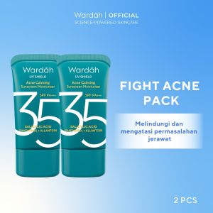 WARDAH Twin pack UV Shield Acne Calming Sunscreen 2 pcs - Skincare