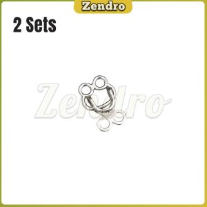Zendro Metal Jeans Button Snaps Detachable Pants Clips Invisible Pants Hook DIY Waist Tightener