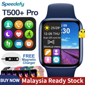Speedefy 【Ready Stock】T500 Pro Smart Watch Bluetooth Call 44mm Ip67 Waterproof Series 8 Auto Light-up Screen DIY Custom dial Fitness Tracker Sport Women Kid Men Smart Watch for Android ios