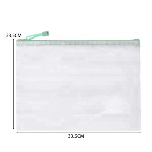 5Pcs Zipper Documents Pouch Waterproof Document Bag Filing File Folder Bag Case for Books Pens Notebooks Students Case Bag Stationery