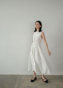 OFEYA - Eugen Maxi Dress - Sleeveless Cotton Japan Dress Wanita