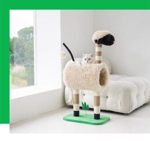 <Yobear & Co.> Zeze Lamb Cat Tree Cat Condo Cat tower Cat Scratch Cat Stand house Game Furniture