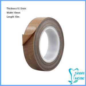 Easy ผ้าเทปกันความร้อน สำหรับเครื่องซีล มีกาวในตัว ยาว10เมตร ความหนา 0.13mm High Temperature Tape