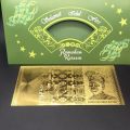 1Pcs Gold Foil Coin Gold Foil Note Green Envelope Sampul Duit Raya Koin Foil Emas Nota Foil Emas Ramadan Hari Raya Aidilfitri Muslim. 