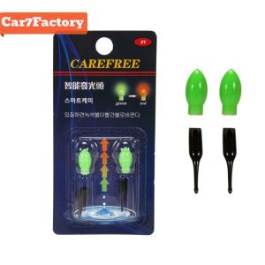 2pcs LED Night Fishing Float Lights 3D Gravity Sensing Fishing Glow Sticks Ultra Light Adjustable Sensitivity Accessories Outdoor Supplies