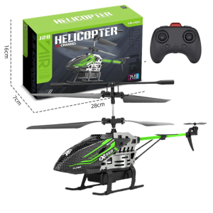 Helikopter Remote Control 35 Channel Mainan Alloy Terbang RC dengan Giroskop 7 Lampu LED Anti jatuh