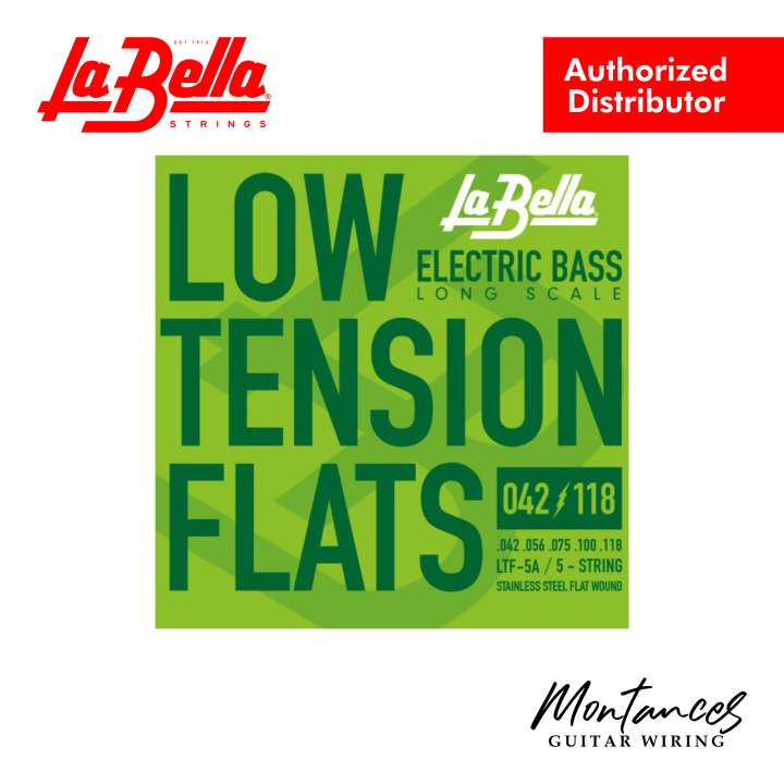 La Bella Strings »LOW TENSION FLATS - LTF-4A - E-BASS« snaren voor e-bas - Stainless Steel Flatwound - Light: 042-100 La Bella Strings »LOW TENSION FLATS - LTF-4A - E-BASS« snaren voor e-bas - Stainless Steel Flatwound - Light: 042-100