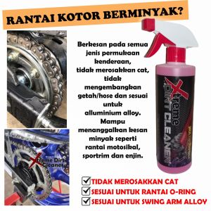 XTreme Dirt Cleaner 500ml - Bike Chain Cleaner/Engine Cleaner/Sportrim Cleaner