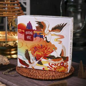 Nhang Vòng Hạc Trắng 1 Ngày Thảo Mộc Sạch Làng Nghề Truyền Thống Hà Nội 10 nén/ Hộp
