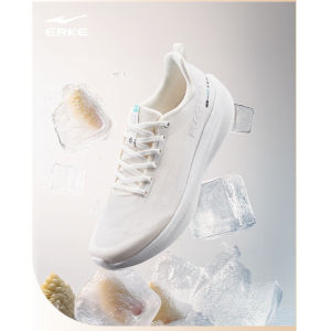 ERKE 6 Soft Sole Shock-Absorbing Running Shoes - Mens Water Drift Breathable Sports Shoes