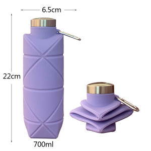 Bottle Botol Minum Lipat Silicone / Foldable Bottle Collapsible Water Bottle Botol Minum Sport 700ml