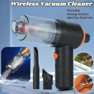 Portable Wireless Vacuum Cleaner High-Power Wet Dry Dual Use Vacuum & Blow Combo Handheld Cleaner