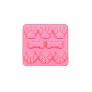 DIY Silicone Cat Paw Puppy Bones Baking Mold Reusable Homemade Pet Treats Cookie Ice Chocolate Mould