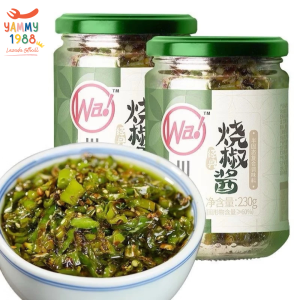 Yummy1988😋พร้อมส่ง💯 น้ำพริกเสฉวน พริกน้ำมันจีน หอม เผ็ด พริกปรุงรส 230g  น้ำพริก น้ำพริกจีน