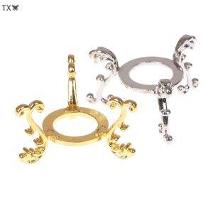 SHNGki Đế đỡ trứng đá quý trưng bày mạ vàng giá đỡ quả cầu pha lê đồ trang trí