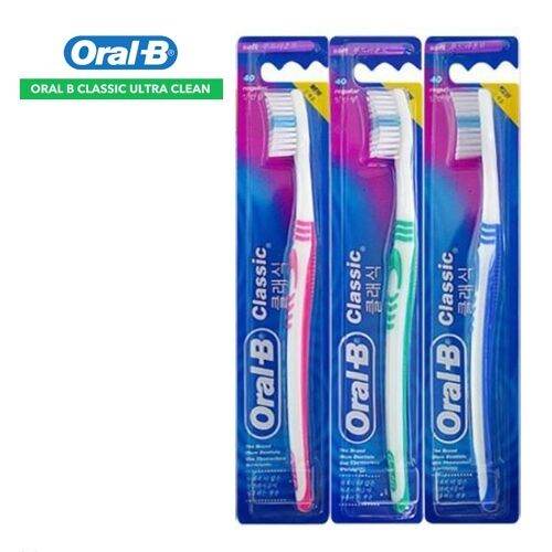 Original Oral-B Classic Ultra Clean Toothbrush Berus Gigi Oral B Soft ...