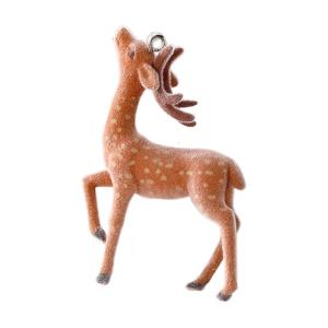 Elegant 3D Deer Pendant Earring Charm Christmas Elk Necklace Keychain Pendant for Nature Lovers and Fashion Enthusiasts
