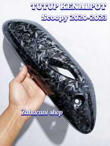Cover Tutup-Penutup-Tameng Pelindung Knalpot-Kenalpot-Muffler Scoopy New LED 2020 - 2023