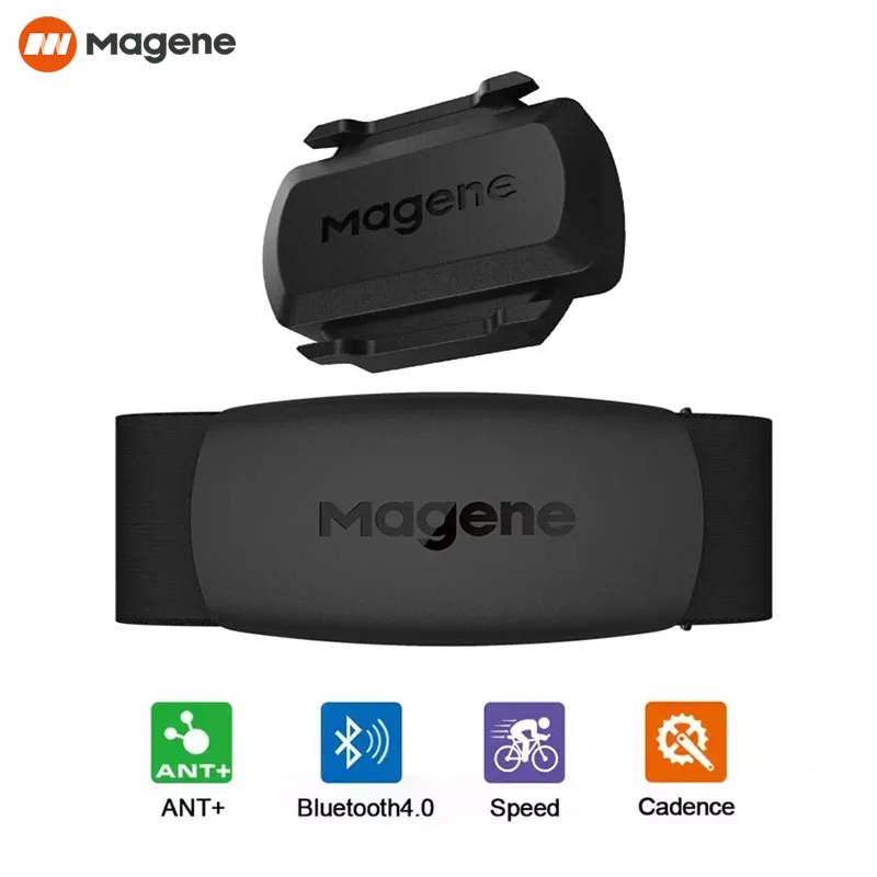 Magene H64 Mover ANT Bluetooth Heart Rate Monitor HRM S3 Cadence