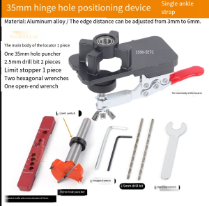 35MM Cabinet Hinge Jig Drilling Hole Puncher for Kitchen / Wardrobe / Cupboard Door Cabinets Hinges installations