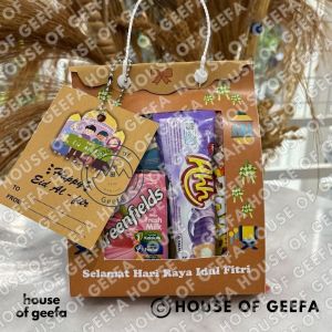 Paket 50 pcs Tas Tenteng Medium Snack Hampers Lebaran Ulang Tahun