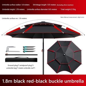 【Ready Stock】Outdoor aluminum Rod umbrella 50 plus UPF sun protection 360 tilt patio umbrella UV sun shade umbrella for garden